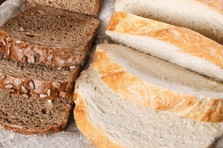 Black and white bread is allowed for gout