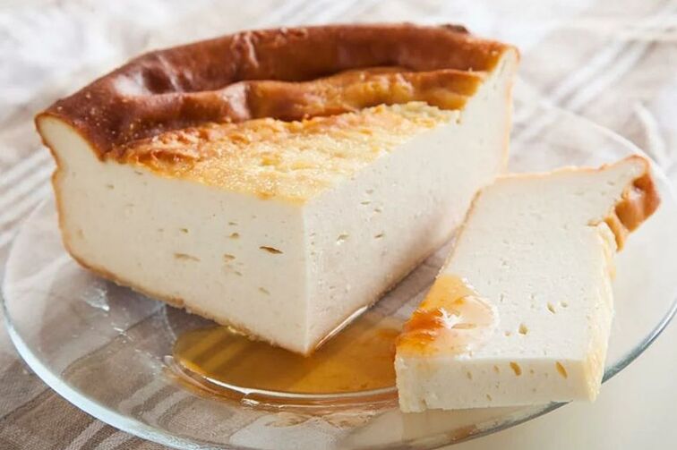 Cottage cheese casserole - a delicious dessert during a diet for gout