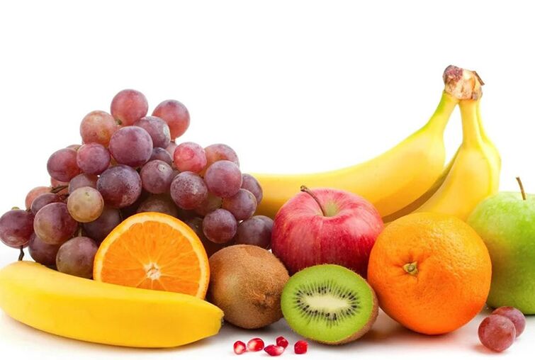 Fresh fruits that form the basis of the diet during gout