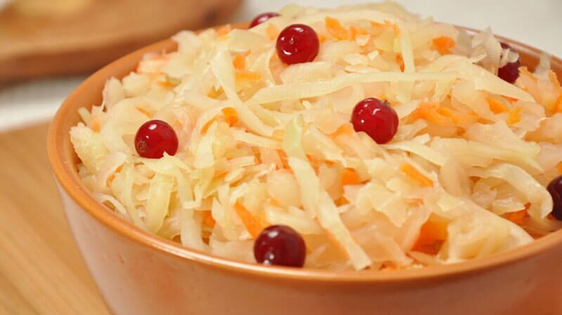 A reasonable amount of sauerkraut can be present on the menu for diabetics. 